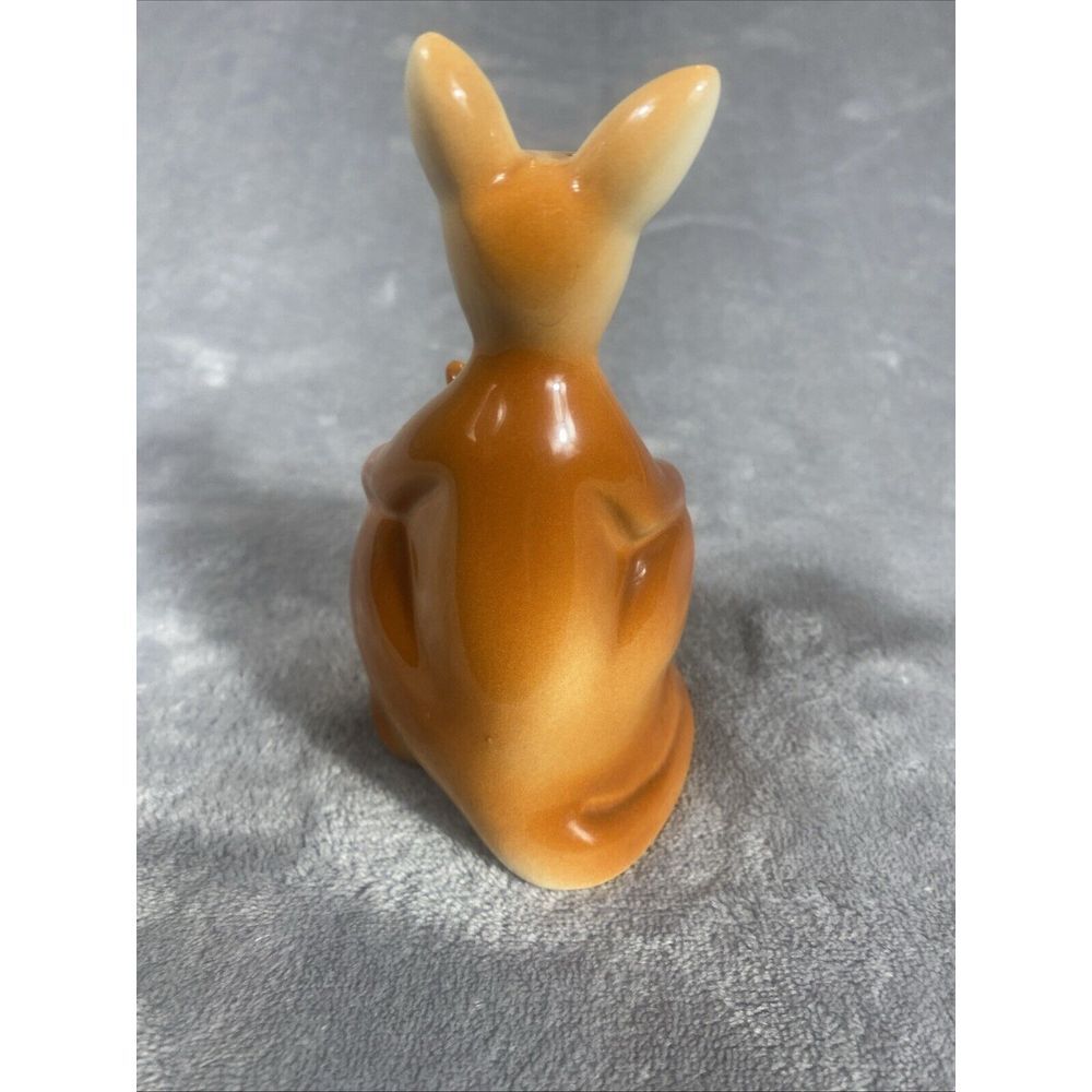 Vintage Ceramic Mom Kangaroo‎ & Baby Joey Salt Pepper Shaker Set Nesting Taiwan - Picture 4 of 9